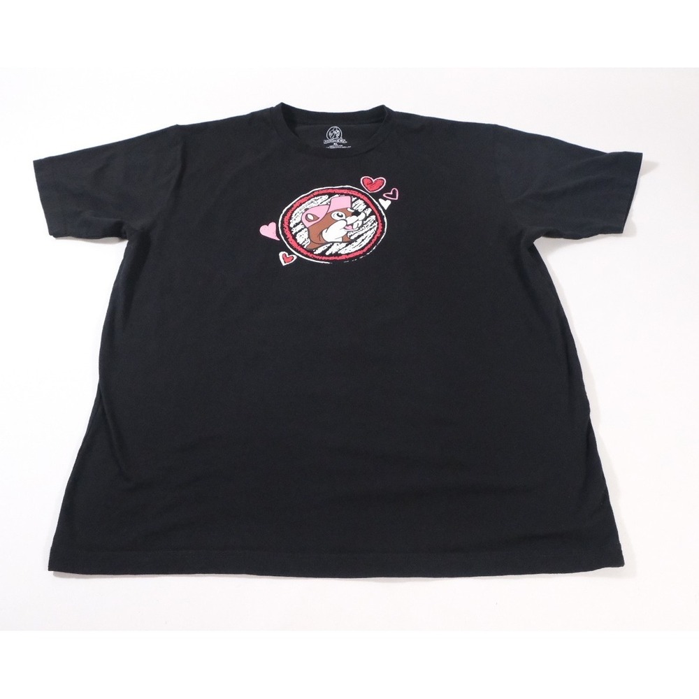 Buc-ee's T-Shirt Mens XL Black Love Is In The Air Valentine Beaver Graphic Tee
